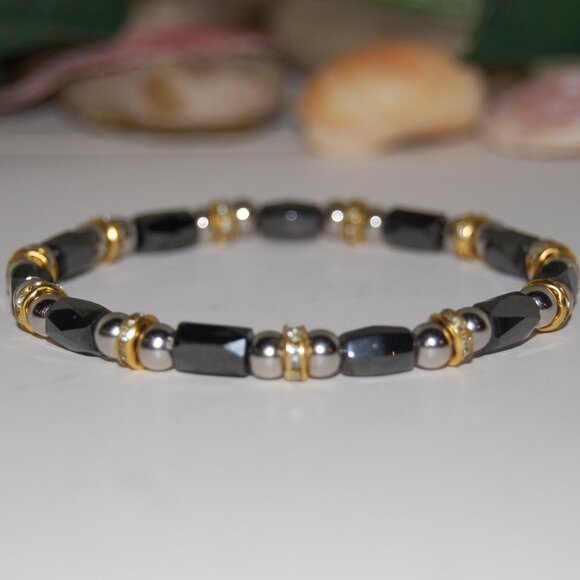 Magnetic Bracelet,Magnetic Hematite Beads,Healthy Bracelet - Picture 2 of 3